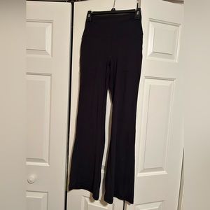 90 degrees flare pant with pockets, unworn, size medium. Black